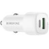 АЗП Borofone BZ34B Cloud PD20W+QC3.0 total 38W (1USB-A/1C) White
