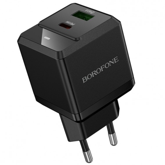 МЗП Borofone BN19 Intenso PD20W+QC3.0 (1USB-A/1C) Black МЗП Borofone BN19 Intenso PD20W+QC3.0 (1USB-A/1C) Black
