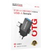 Перехідник Borofone BV26D 3in1 Lightning male/Type-C male/Micro male to USB2.0 female Black
