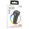 АЗП Borofone BZ28A Trophie PD30W+QC3.0 (1USB-A/1C) Black