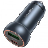 АЗП Borofone BZ32A Fresh PD30W+QC3.0 (1USB-A/1C) Metal gray АЗП Borofone BZ32A Fresh PD30W+QC3.0 (1USB-A/1C) Metal gray