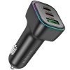 АЗП Borofone BZ28C Trophie PD60W+QC3.0 (1USB-A/2C) Black
