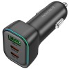 АЗП Borofone BZ28C Trophie PD60W+QC3.0 (1USB-A/2C) Black