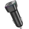 АЗП Borofone BZ28C Trophie PD60W+QC3.0 (1USB-A/2C) Black