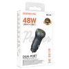 АЗП Borofone BZ32B Fresh PD30W+QC3.0 total 48W (1USB-A/1C) Metal gray