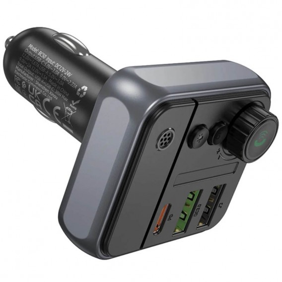 АЗП FM модулятор Borofone BC50 Ascenso PD20W+QC3.0 total 38W (2USB-A/1C) Black АЗП FM модулятор Borofone BC50 Ascenso PD20W+QC3.0 total 38W (2USB-A/1C) Black