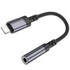 Перехідник Borofone BV24 Graceful Lightning to 3.5mm Metal grey