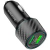 АЗП Borofone BZ21A Brilliant QC3 total 36W (2USB-A) Black