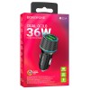 АЗП Borofone BZ21A Brilliant QC3 total 36W (2USB-A) Black
