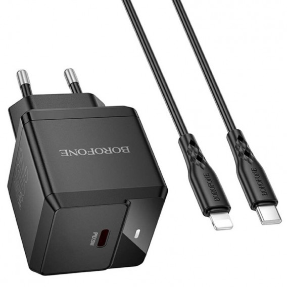 МЗП Borofone BN18 Intenso PD20W (1USB-C) + кабель Type-C to Lightning Black