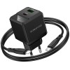 МЗП Borofone BN19 Intenso PD20W+QC3.0 (1USB-A/1C) + кабель Type-C to Lightning Black