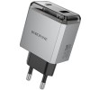 МЗП Borofone BN20 Lena PD35W+QC3.0 (1USB-A/1C) Metal gray