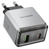 МЗП Borofone BN20 Lena PD35W+QC3.0 (1USB-A/1C) Metal gray