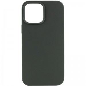 Чохол для iPhone 12 Pro Max Silk (AA) NO LOGO Magnetic Fit, зелений