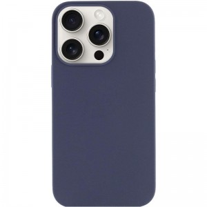 Чохол для iPhone 13 Pro Silk (AA) NO LOGO Magnetic Fit, темно-синій