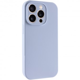 Чохол для iPhone 13 Pro Max Epik Silk Full Camera Protective (AA) NO LOGO, силікон, Блакитний / Lilac Blue Чохол для iPhone 13 Pro Max Epik Silk Full Camera Protective (AA) NO LOGO, силікон, Блакитний / Lilac Blue