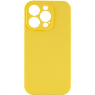 Чохол для iPhone 13 Pro Max Epik Silk Full Camera Protective (AA) NO LOGO, силікон, Жовтий / Yellow