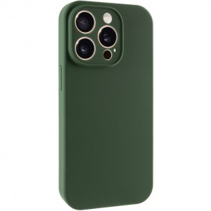Чохол для iPhone 13 Pro Max Epik Silk Full Camera Protective (AA) NO LOGO, силікон, Зелений / Cyprus Green Чохол для iPhone 13 Pro Max Epik Silk Full Camera Protective (AA) NO LOGO, силікон, Зелений / Cyprus Green