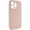 Чохол Silk Full Camera Protective (AA) NO LOGO для Apple iPhone 13 Pro Max (6.7") Рожевий / Pink Sand