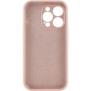 Чохол Silk Full Camera Protective (AA) NO LOGO для Apple iPhone 13 Pro Max (6.7") Рожевий / Pink Sand