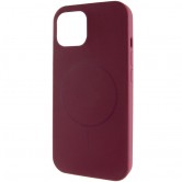 Чохол для iPhone 11 Epik Silk Full Protective (AA) NO LOGO with Magnetic Fit, силікон, Бордовий / Plum