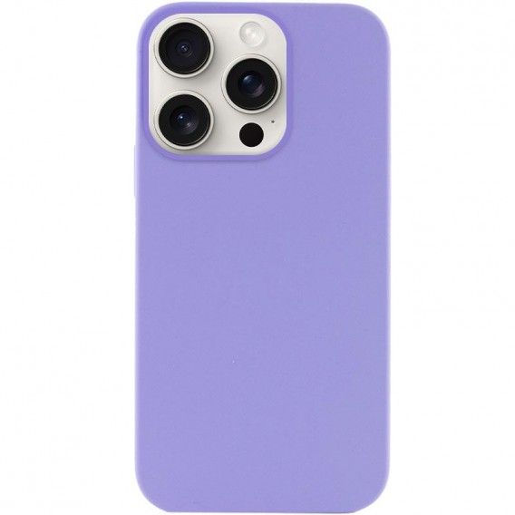 Чохол для iPhone 15 Pro Max Silk (AA) NO LOGO with Magnetic Fit, силікон, Бузковий / Dasheen