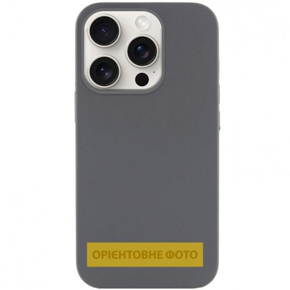 Чохол для iPhone 17 Pro Max Silk (AA) NO LOGO with Magnetic Fit, силікон, Сірий / Dark Gray