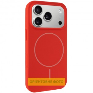 Чохол для iPhone 17 Pro Silk Full Protective (AA) NO LOGO з Magnetic Fit, Червоний / Red Чохол для iPhone 17 Pro Silk Full Protective (AA) NO LOGO з Magnetic Fit, Червоний / Red