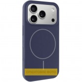 Чохол для iPhone 17 Pro Silk Full Protective (AA) NO LOGO з Magnetic Fit, Темно-синій / Midnight Blue Чохол для iPhone 17 Pro Silk Full Protective (AA) NO LOGO з Magnetic Fit, Темно-синій / Midnight Blue