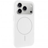 Чохол для iPhone 17 Pro Max Epik Silk Full Protective (AA) NO LOGO with Magnetic Fit, силікон, Білий / White