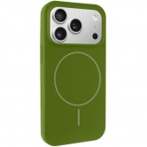 Чохол для iPhone 17 Pro Max Epik Silk Full Protective (AA) NO LOGO with Magnetic Fit, силікон, Зелений / Dark Olive