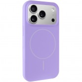 Чохол для iPhone 17 Pro Max Epik Silk Full Protective (AA) NO LOGO with Magnetic Fit, силікон, Бузковий / Dasheen