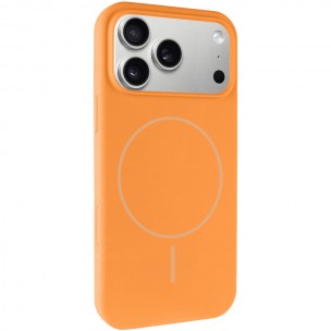 Чохол для iPhone 17 Pro Max Epik Silk Full Protective (AA) NO LOGO with Magnetic Fit, силікон, Помаранчевий / Orange