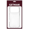TPU чохол GETMAN Ease logo посилені кути для Apple iPhone 17 Pro Max / 18 Pro Max (6.9") Безбарвний (прозорий)