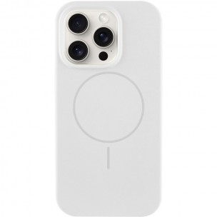 Чохол для iPhone 13 Pro Max Epik Silk Full Protective (AA) NO LOGO with Magnetic Fit, силікон, Білий / White Чохол для iPhone 13 Pro Max Epik Silk Full Protective (AA) NO LOGO with Magnetic Fit, силікон, Білий / White