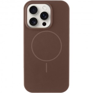 Чохол для iPhone 13 Pro Max Epik Silk Full Protective (AA) NO LOGO with Magnetic Fit, силікон, Коричневий / Brown