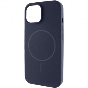 Чохол для iPhone 14 Epik Silk Full Protective з Magnetic Fit, Темно-синій / Midnight Blue