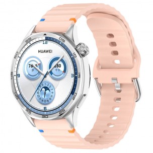 Силіконовий ремінець Wavy для Smart Watch 22mm Light Pink Силіконовий ремінець Wavy для Smart Watch 22mm Light Pink
