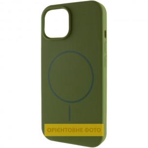 Чохол для iPhone 17 Epik Silk Full Protective (AA) NO LOGO with Magnetic Fit, силікон, Зелений / Dark Olive Чохол для iPhone 17 Epik Silk Full Protective (AA) NO LOGO with Magnetic Fit, силікон, Зелений / Dark Olive