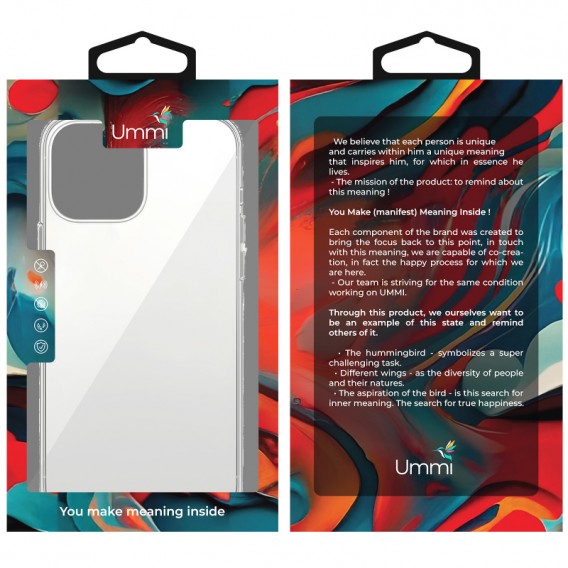 Чохол TPU Ummi transparent для Apple iPhone 16 Pro Max (6.9") Clear Чохол TPU Ummi transparent для Apple iPhone 16 Pro Max (6.9") Clear