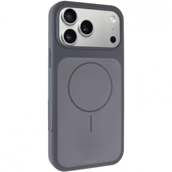Чохол Silk Duo Color (AA) NO LOGO with Magnetic Fit для Apple iPhone 17 Pro / 18 Pro (6.3") Gray