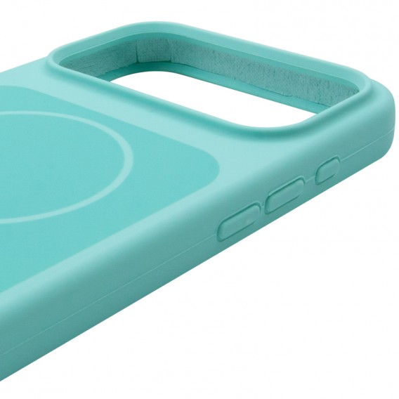 Чохол Silk Duo Color (AA) NO LOGO with Magnetic Fit для Apple iPhone 17 Pro / 18 Pro (6.3") Turquoise Чохол Silk Duo Color (AA) NO LOGO with Magnetic Fit для Apple iPhone 17 Pro / 18 Pro (6.3") Turquoise