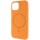 Чохол для iPhone 13 Epik Silk Full Protective (AA) NO LOGO with Magnetic Fit, Помаранчевий / Orange