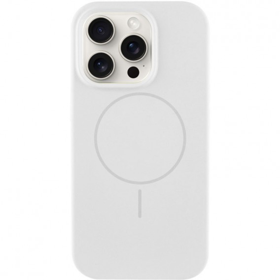 Чохол для iPhone 15 Pro Max Epik Silk Full Protective з Magnetic Fit, Білий / White