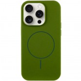 Чохол для iPhone 15 Pro Max Epik Silk Full Protective з Magnetic Fit, Зелений / Dark Olive Чохол для iPhone 15 Pro Max Epik Silk Full Protective з Magnetic Fit, Зелений / Dark Olive