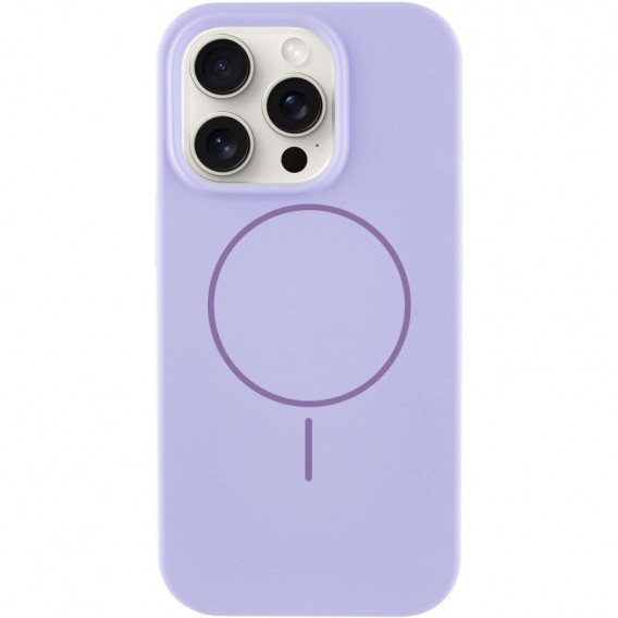 Чохол для iPhone 15 Pro Max Epik Silk Full Protective з Magnetic Fit, Бузковий / Dasheen