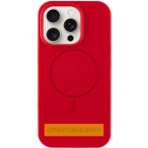 Чехол для iPhone 16 Silk Full Protective (AA) NO LOGO with Magnetic Fit, силикон, Красный / Red Чехол для iPhone 16 Silk Full Protective (AA) NO LOGO with Magnetic Fit, силикон, Красный / Red