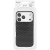Чохол для iPhone 18 Pro / 17 Pro KVZV Triangular Pattern with Magnetic Fit, TPU + полікарбонат, Чорний / Black
