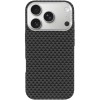 Чохол для iPhone 18 Pro / 17 Pro KVZV Triangular Pattern with Magnetic Fit, TPU + полікарбонат, Чорний / Black