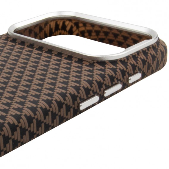 Чохол для iPhone 18 Pro / 17 Pro KVZV Triangular Pattern with Magnetic Fit, TPU + полікарбонат, Хакі / Khaki Чохол для iPhone 18 Pro / 17 Pro KVZV Triangular Pattern with Magnetic Fit, TPU + полікарбонат, Хакі / Khaki